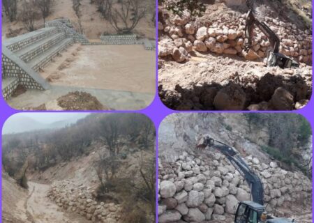 اجرای عملیات کنترل و پایدار سازی فرسایش توده ای در حوزه آبخیز قلعه گُل خرم آباد