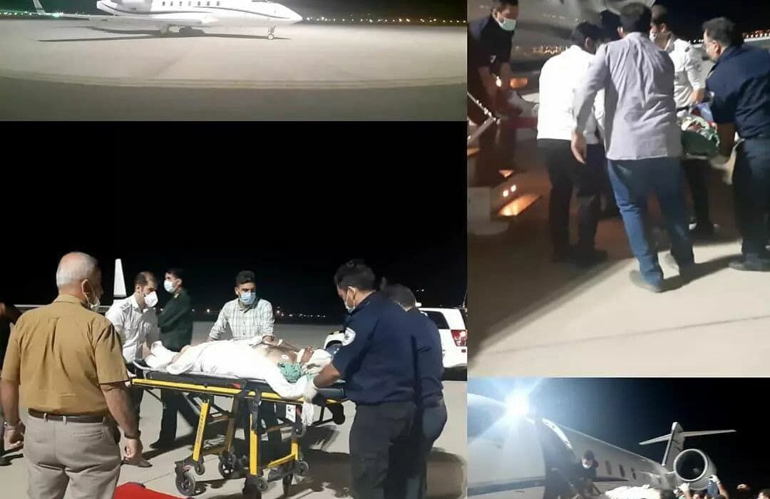 انتقال بیمار بدحال از طریق آمبولانس هوایی فرودگاه  خرم آباد
