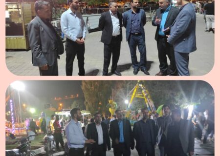 بازدید شبانه مدیرعامل شرکت توزیع برق لرستان از معابر، برج های نوری، پارک ها و میادین سطح شهر خرم آباد