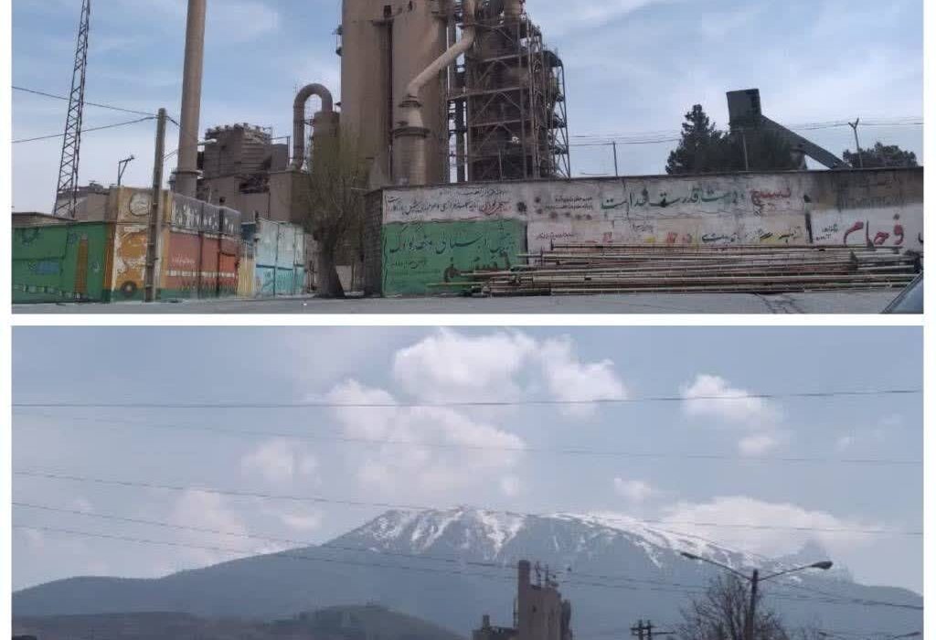 پلمپ واحد سه کارخانه سیمان شهرستان دورود به دلیل آلودگی محیط زیست
