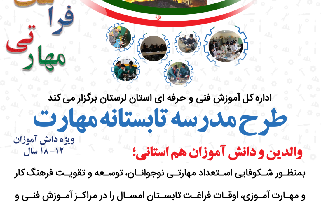 مدیرکل آموزش فنی و حرفه ای استان خبر داد؛ اجرای طرح مدرسه تابستانه مهارت، با هدف تربیت دانش آموزان ماهر و خلاق در لرستان
