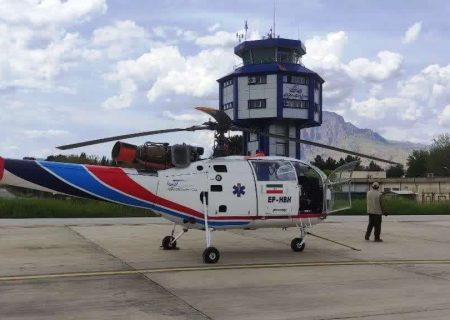 استقرار دائمی بالگرد اورژانس ۱۱۵ در فرودگاه خرم آباد