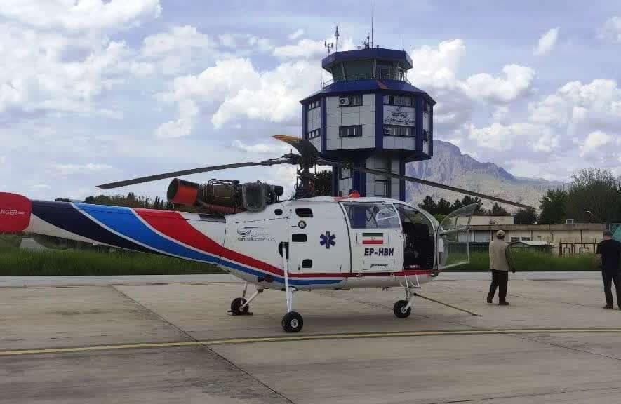 استقرار دائمی بالگرد اورژانس ۱۱۵ در فرودگاه خرم آباد