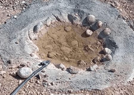 شکارچی غیرمجاز برای حیات‌وحش آبشخور احداث می‌کند